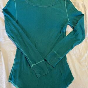 Teal Long Sleeve Women's Top